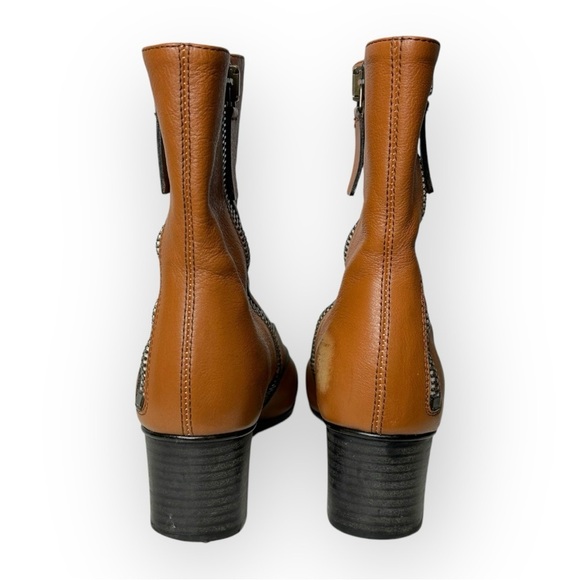 Chloé Lexie Seamed Leather Short Boot in Tan 36 - Picture 4 of 12